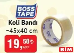 BOSS TAPE KOLİ BANDI 45X40 CM BOSS TAPE KOLİ BANDI 45X40 CM